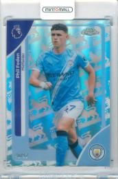 2026 Topps Chrome Premier League Soccer Phil Foden #124 Base Pineapple Blast  Parallel