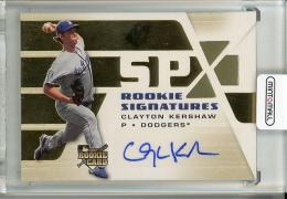 2008 SPx Clayton Kershaw Rookie Signatures  Los Angeles Dodgers