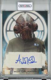 2017 Topps Star Wars The Last Jedi  Aiden Cook As Mon Calamari Autograph