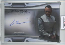 2021 Topps Star Wars Masterwork   Omid Abtahi As Dr.Pershing Autograph