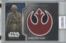 Topps 2016 Star Wars Rogue One  Edrio Two Tubes Mission Briefing Rebel Patch/#MP-9