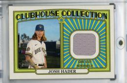 2021 Topps Heritage Milwaukee Brewers Josh Hader Clubhouse Collection Relics