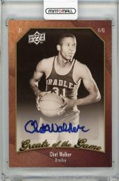 【裏面微スレあり】2010 UPPER DECK Greats of the Game Chet Walker Autograph