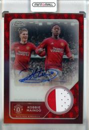 2024-25 Topps Chrome Deluxe Edition Manchester United Kobbie Mainoo Moments Autograph Relics #MM-KM【3/5】 Manchester United