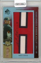 2007 UPPER DECK SP Authentic Matt Chico By the Letter Rookie Signatures #140【31/75】 Washington Nationals
