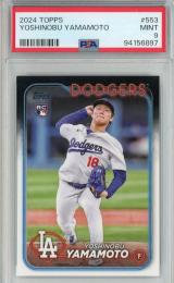 2024 Topps Series Two Yoshinobu Yamamoto Base【PSA9】《MINT》 Los Angeles Dodgers