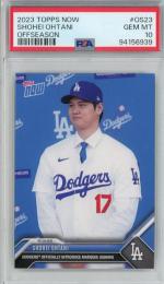 2023 Topps Now Shohei Ohtani Offseason #OS23【PSA10】《Gem-MINT》 Los Angeles Dodgers