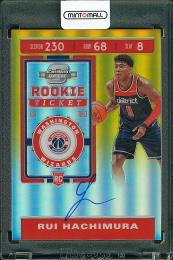 2019-20 Panini Contenders Optic  Rui Hachimura Rookie Ticket Autographs Gold #123【02/10】 Washington Wizards
