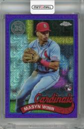 2024 Topps Series 1 Masyn Winn 1989 Topps Baseball Chrome Silver Packs Purple #T89C-78 RC【55/75】 St. Louis Cardinals