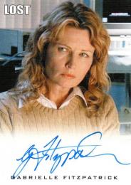 2010 RITTENHOUSE LOST Archives  Gabrielle Fitzpatrick As Lindsey Autograph