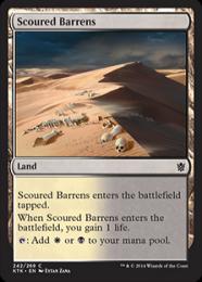 【KTK】【ENG】【Foil】《磨かれたやせ地/Scoured Barrens》