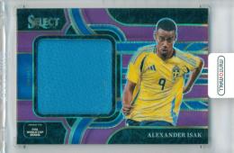 2026 Panini Select Road To FIFA World Cup Soccer Alexander Isak #JS-AIK Jumbo Swatches Purple Parallel【62/99】 Sweden