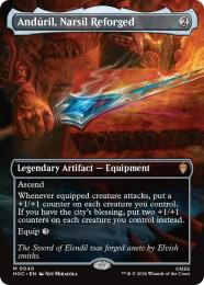 【HOC】【ENG】【Foil】〈040-M-N〉《ナルシルの再鍛、アンドゥーリル/Anduril, Narsil Reforged》ボーダーレス版