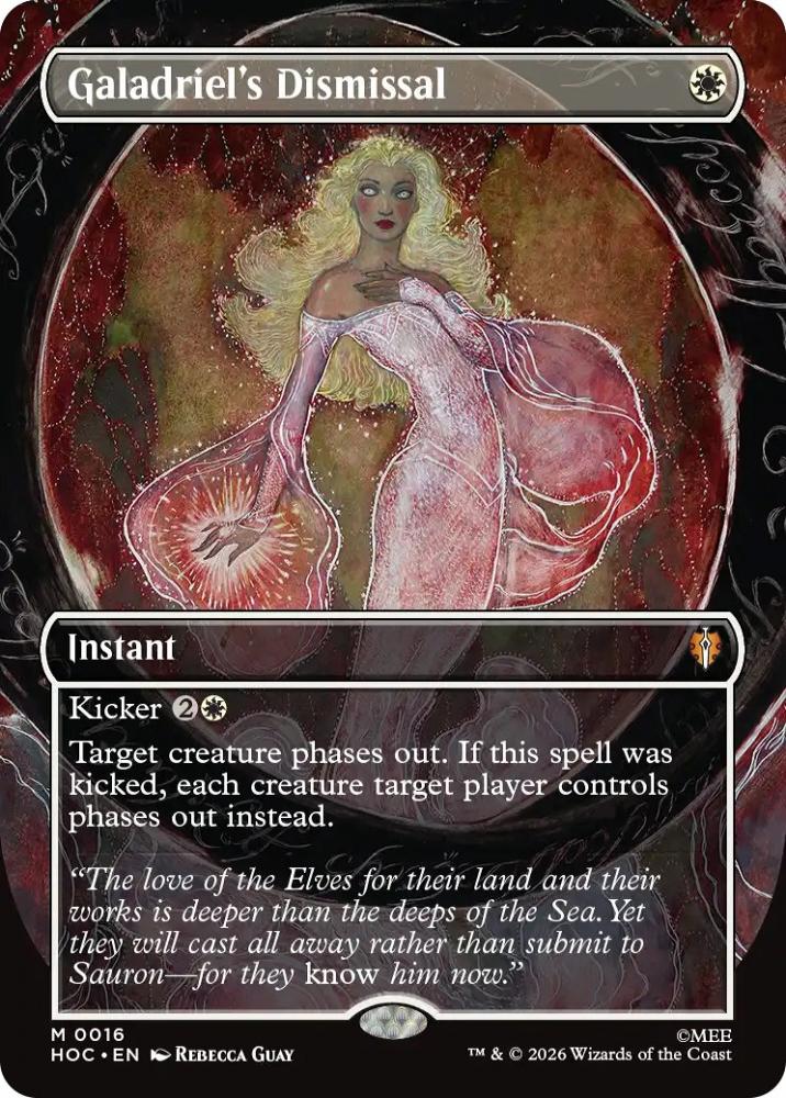 MTG HOC ガラドリエルの退去　ボーダーレス　英語 MTG HOC ガラドリエルの退去 ボーダーレス 英語 MTG サージ foil 英語