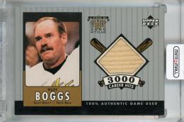 2000 Upper Deck A Piece of History Wade Boggs 3000 Club #WBB Bat ※角白かけ有 Tampa Bay Devil Rays