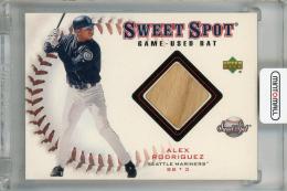 2001 Upper Deck Sweet Spot Alex Rodriguez Game-Used Bat #BAR Seattle Mariners