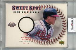 2001 Upper Deck Sweet Spot Chipper Jones Game-Used Jersey #JCJ Atlanta Braves