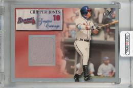 2000 Fleer E-X Chipper Jones Genuine Coverage #10 ※裏面白かけ有 Atlanta Braves
