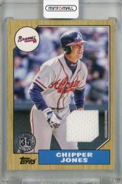 2022 Topps Series 1 Chipper Jones 87 Topps Relics #87RCJ Atlanta Braves