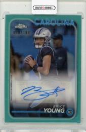 2024 TOPPS Chrome Bryce Young Autographs Aqua Refractors #BABYO【018/199】 Carolina Panthers