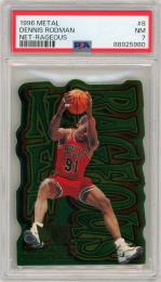 1996-97 Metal Dennis Rodman Net-Rageous #8【PSA7】《Near MINT》Chicago Bulls