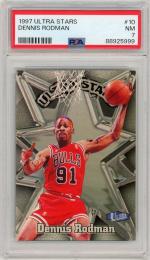 1997-98 Ultra Dennis Rodman Ultra Stars #10【PSA7】《Near MINT》 Chicago Bulls