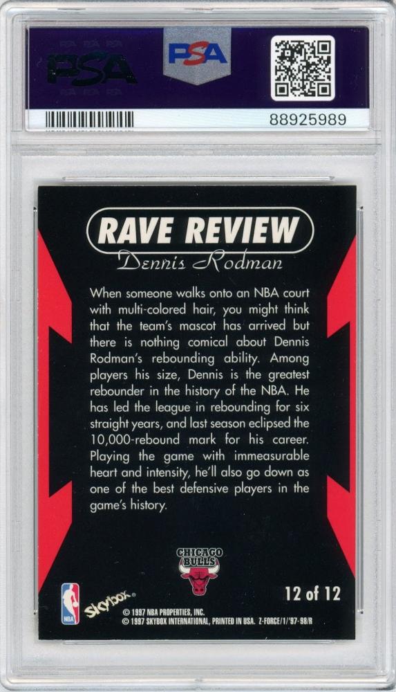 ミントモール / MINT 札幌店 / 1997-98 SkyBox Z-Force Dennis Rodman Rave Reviews  #12【PSA7】《Near MINT》 Chicago Bulls