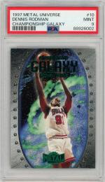 1997-98 Metal Universe Championship Dennis Rodman Championship Galaxy #10【PSA9】《MINT》 Chicago Bulls