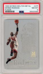 1998-99 SkyBox Molten Metal Dennis Rodman Fusion #47F【053/250】【PSA8】《Near MINT-MINT》 Chicago Bulls