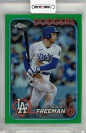 2024 Topps Chrome Freddie Freeman Green Refractors #4【43/99】