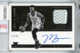 2016-17 Panini Noir Jaylen Brown Rookie Patch Autographs Black and White Horizontal RC #101【22/35】