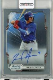2019 Topps Bowman Sterling Miguel Amaya Prospect Autographs #BSPAMA