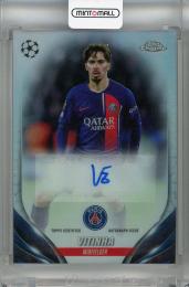 2023-24 Topps Chrome UEFA Club Competitions Vitinha Chrome Autographs #CA-VI  Paris Saint-Germain