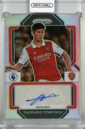 2022-23 Panini Prizm Premier League Takehiro Tomiyasu  Signatures Silver #30 Auto【86/99】 Arsenal