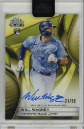 2025 Topps Chrome Black Will Wagner Autographs Gold Refractors RC #CBAWW【21/50】