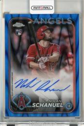 2024 Topps Chrome Nolan Schanuel Rookie Blue Wave Autographs RC #RANS【065/150】