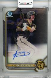 2022 Topps Bowman Chrome Jackson Merrill  Chrome Prospect Autographs #CPA-JME San Diego Padres