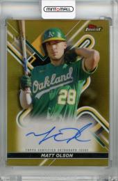 2022 Topps Finest Matt Olson Finest Autographs Gold #FA-MO ※傷あり【16/50】 Oakland Athletics
