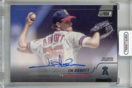 2022 Topps Stadium Club Jim Abbott Base Autographs #SCBA-JA ※状態難 California Angels