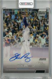 2022 Topps Stadium Club Chrome Shane Baz Base Autographs #SCCBA-SB RC Tampa Bay Rays