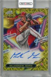 2023 Topps Cosmic Chrome MacKenzie Gore Cosmic Chrome Autographs Gold Interstellar #CCA-MG【28/50】 Washington Nationals