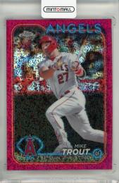 2024 Topps Chrome Mike Trout Magenta Speckle Refractors #200【313/350】