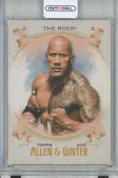 2021 Topps Heritage WWE The Rock Allen & Ginter Card/#AG-27
