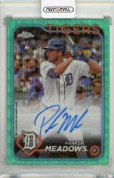 2024 Topps Chrome Parker Meadows Rookie  Aqua Autographs RC #RAPM【153/199】