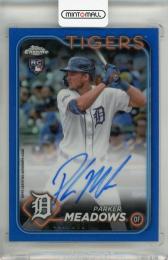 2024 Topps Chrome Parker Meadows Rookie  Blue Autographs RC #RAPM【057/150】