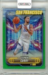 2024-25 Topps Chrome Stephen Curry #187 Green Refractors【71/99】 Warriors