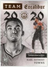 2015-16 Panini Excalibur Team 2020 #26 Karl-Anthony Towns RC