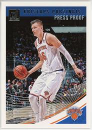 2018-19 Donruss Press Proof Silver #87 Kristaps Porzingis 206/349