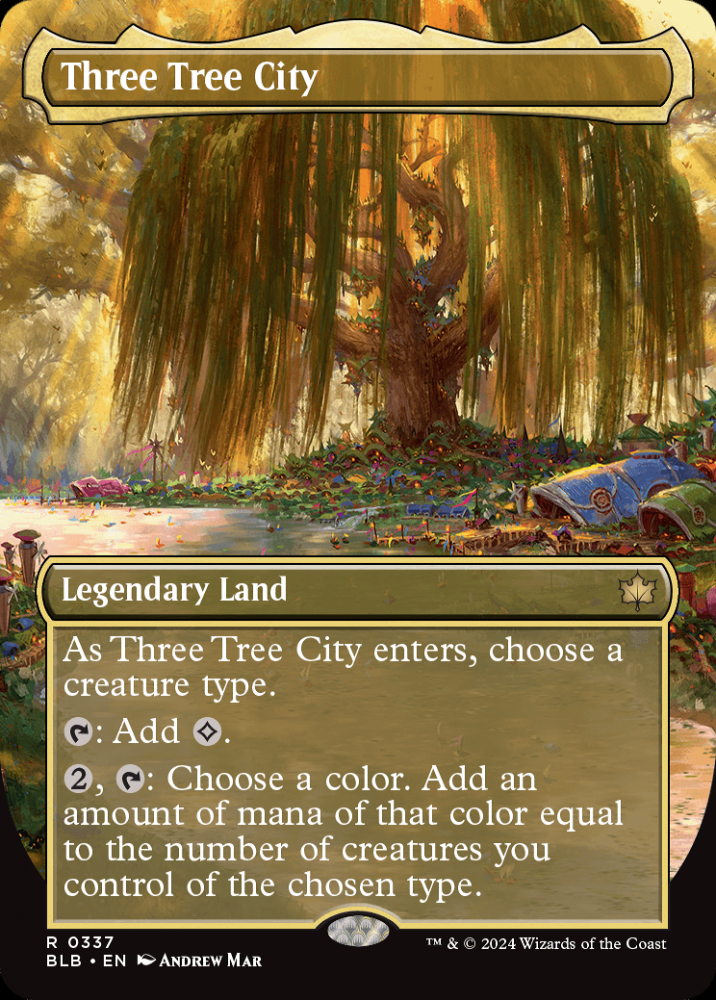 MTG 三本木市/Three Tree City foil 英語　ボーダーレス Three Tree City [Borderless Foil] #340 Prices | Magic