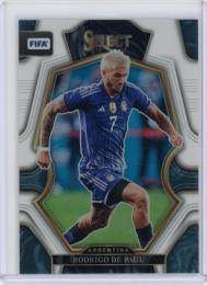 2022-23 Panini Select FIFA Rodrigo de Paul Mezzanine White Parallels【16/20】 Argentina